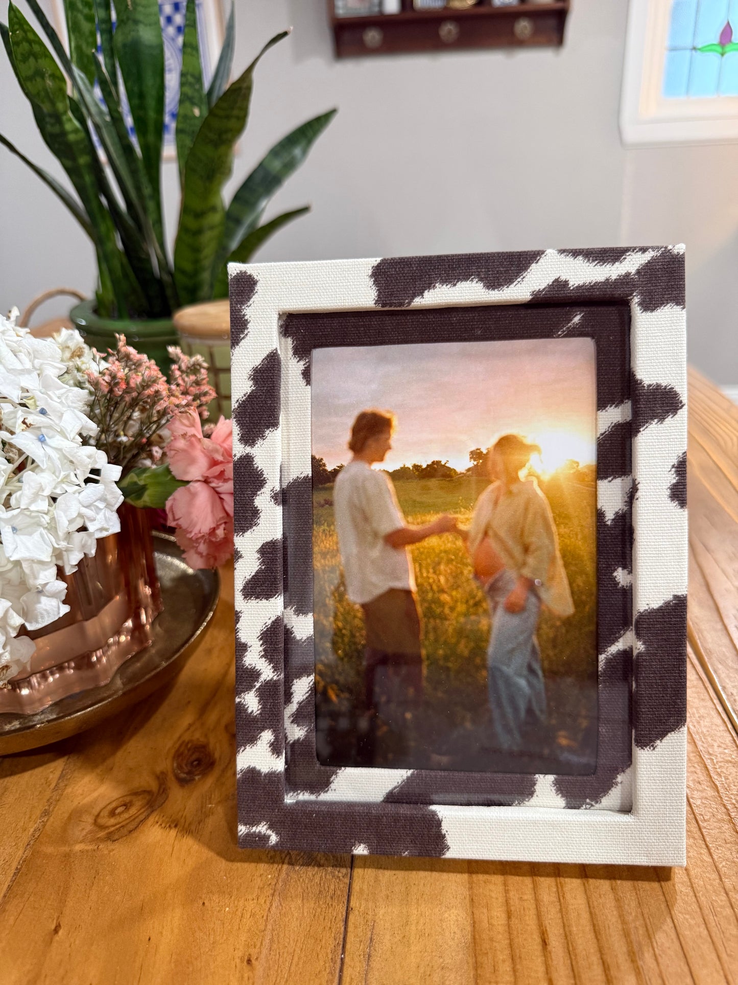 Cowntown Brown - Fabric Wrapped Frame and Mat