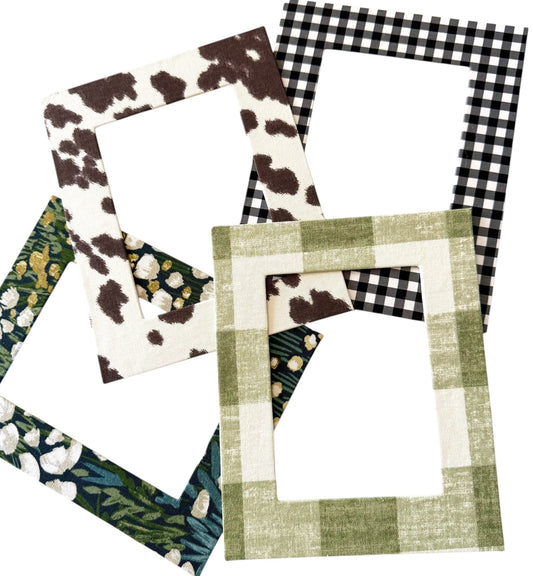 Fabric Wrapped Frame Mat Only - 8x10 matted to 5x7